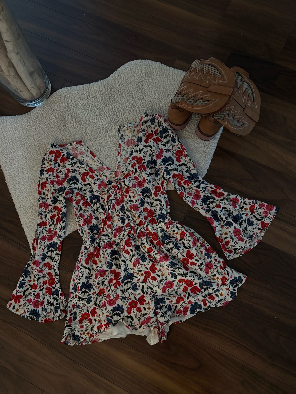 American Eagle Outfitters Floral Print Romper